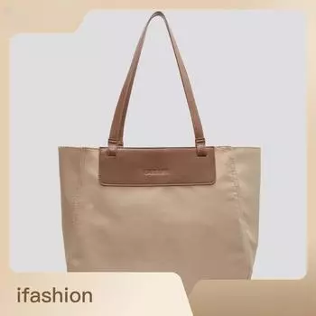 Холщовая большая сумка женская большая вместимость пригородная ручная сумка модная студенческая сумка на плечо one size хаки