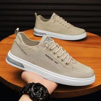 Холщовая обувь, мужская обувь, новые летние дышащие белые туфли, мужская корейская версия The Hundred, обувь для спорта и отдыха, туфли для досок 39