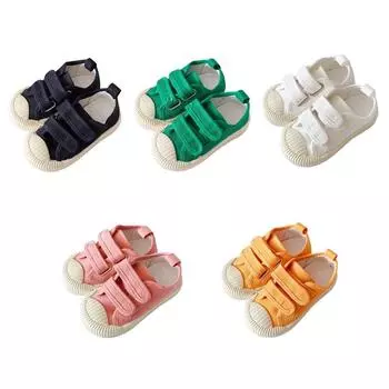 Холщовая обувь ярких цветов, повседневная обувь с низкой посадкой на мягкой подошве для мальчиков и девочек 24