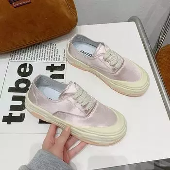 Холщовая обувь, весенне-летняя новая нишевая повседневная универсальная студенческая уродливая милая спортивная обувь 35