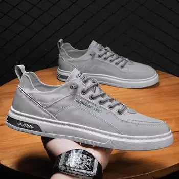 Холщовая повседневная мужская обувь, новинка 2024 года, удобная мужская дышащая прогулочная обувь, летняя сетчатая обувь Zapatillas Hombre Sapatos Masculino 39 серый