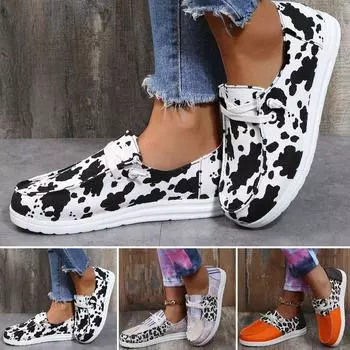 Холщовая повседневная обувь на плоской подошве с круглой головкой, женская обувь 41 оранжевый