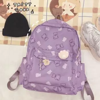 Холщовая школьная сумка большой емкости, дорожная сумка, новый школьный рюкзак синий