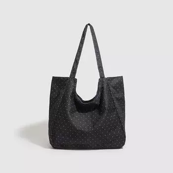 Холщовая сумка Большая вместительная сумка Повседневная и универсальная одноплечевая холщовая сумка-тоут