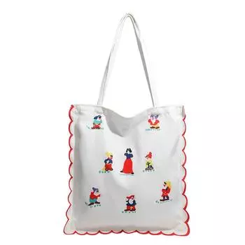 Холщовая сумка через одно плечо, маленькая, свежая, женская, универсальная, в японском стиле