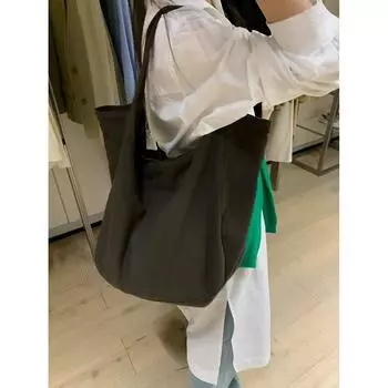 Холщовая сумка Daifeng, женская, осенне-зимняя, новая, вместительная, сумка через плечо для поездок на работу, сумка для покупок