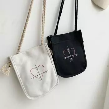 Холщовая сумка для студенток, мягкая, сестринская, литературная, на одно плечо, маленькая сумка через плечо для девочек белый