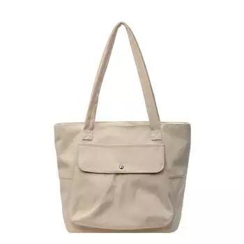 Холщовая сумка для женщин, большая вместимость, новая высококачественная сумка на одно плечо для студентов, дорожная сумка, несколько карманов, большая сумка