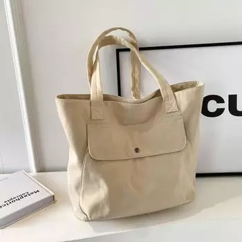 Холщовая сумка для женщин, большая вместимость, новая высококачественная сумка на одно плечо для студентов, дорожная сумка, несколько карманов, большая сумка