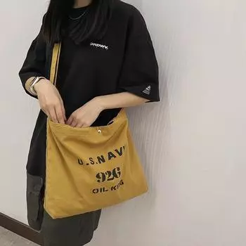 Холщовая сумка для женской спецодежды, почтовая сумка для студентов, сумка через плечо на одно плечо, японская большая сумка 8080 зелёный