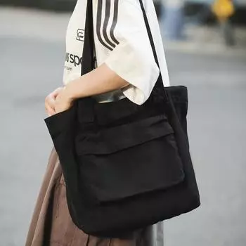 Холщовая сумка мужская студенческая большая вместительная сумка через плечо мужская повседневная сумка-мессенджер женская наплечная сумка белый