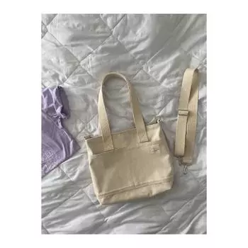 Холщовая сумка на молнии со съемным ремнем