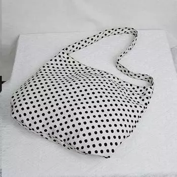 Холщовая сумка на одно плечо с принтом One Size чёрный