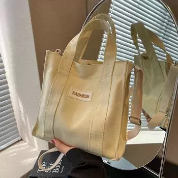 Холщовая сумка Niche, новая модная портативная женская маленькая квадратная сумка, корейская версия, универсальная сумка через плечо