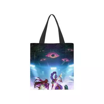 Холщовая сумка Полноцветная Кино- и Телевизионная Анимация Периферийная Сумка-тоут Сумка для покупок Студенческая Портативная Сумка One Size
