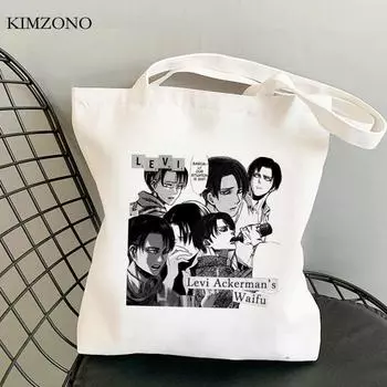 Холщовая сумка-шопер «Атака Титанов» bolsa bolso сумка для вторичной переработки сумка для покупок bolsa compra ecobag sacola sac туалетная бумага 24*26cm