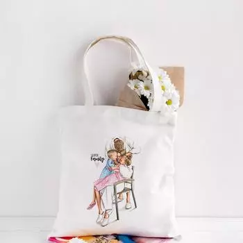 Холщовая сумка-тоут для женщин, эко многоразовая тканевая сумка для покупок, студенческие сумки для книг, женская повседневная сумка