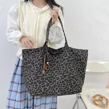 Холщовая сумка-тоут с леопардовым принтом Niche, женская сумка, повседневная, большая вместимость, модная сумка через плечо в иностранном стиле