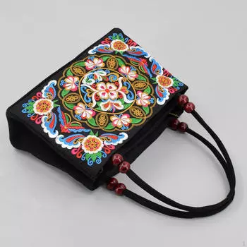 Холщовая сумка-тоут с вышивкой, женская сумка с верхней ручкой, покупки для отпуска