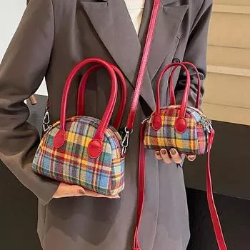 Холщовая сумка женская 2024 новая высококачественная текстура нишевая осенне-зимняя универсальная сумка через плечо сумка-ракушка