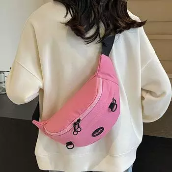 Холщовая сумка женская большая вместимость 2024 новый летний универсальный нишевый дизайн ins интернет знаменитость взрыв сумка-мессенджер нагрудная белый