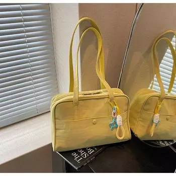 Холщовая сумка женская большой вместимости новая летняя универсальная повседневная на плечо сумка-тоут для студенток для поездок на работу