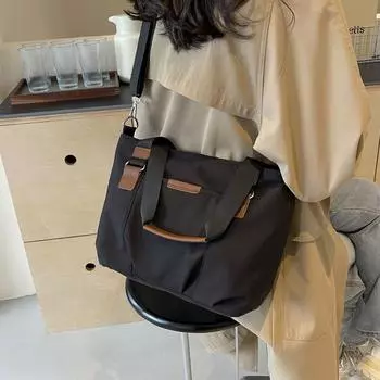 Холщовая сумка, женская нейлоновая сумка из ткани Оксфорд, женская сумка, новая сумка через плечо на одно плечо для отдыха и поездок на работу