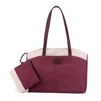 Холщовая сумка Женская сумка большой емкости Женская сумка-тоут серый