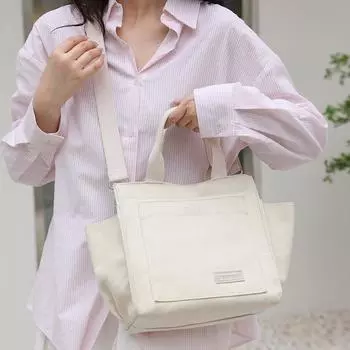 Холщовая сумка Женская сумка большой вместимости Сумка для покупок Женская сумка через плечо Большая сумка чёрный