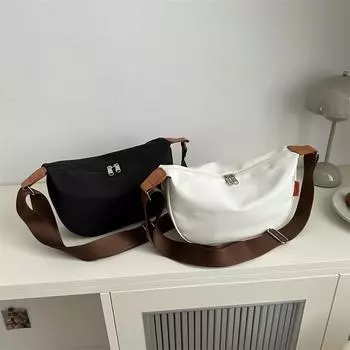 Холщовая сумка женская сумка через плечо большой емкости лесная сумка для отдыха на весну сумка через плечо студенческая сумка для учебы Without pendant