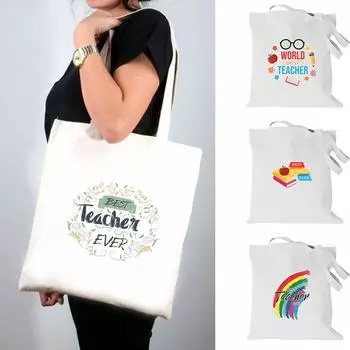 Холщовая сумка, женская сумка для покупок, сумка через плечо, сумки для учителей, тканевая сумка, продуктовые эко-сумки, большие сумки для женщин, большая сумка 24*26cm