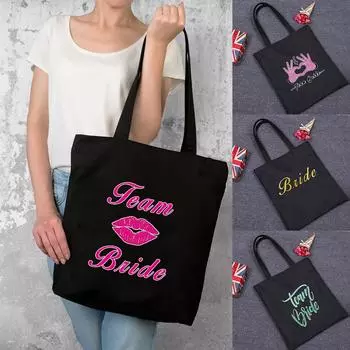 Холщовая сумка, женская сумка для покупок, сумка для покупок, сумка на плечо, сумки невесты, тканевая сумка, продуктовые эко-сумки, аниме-шоппер, женские сумки-тоут 24*26cm