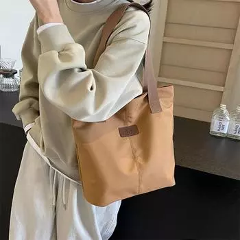 Холщовая сумка, женская сумка на плечо, большая вместительная студенческая сумка для книг белый