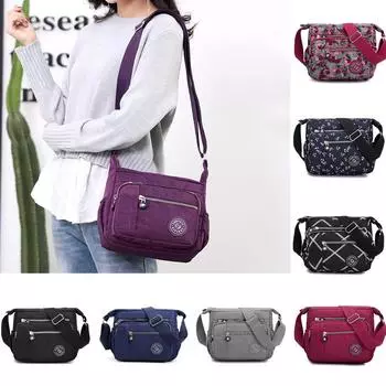 Холщовая женская сумка через плечо, повседневная тканевая сумка