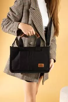 Холщовая женская сумка на плечо с 3 отделениями на молнии BAG4293-24TBag