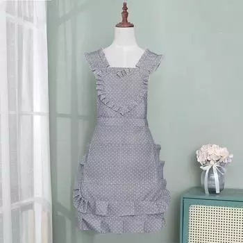 Холщовые фартуки без рукавов с завязками на талии, мягкая текстура, маслостойкие кухонные принадлежности, кухонный фартук в корейском стиле для кухни кофейный