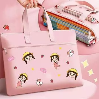 Холщовые сумки для переноски студентами, сумки для офисных принадлежностей, сумки для канцелярских товаров, дамская сумка, сумка для файлов, сумки для учебников D