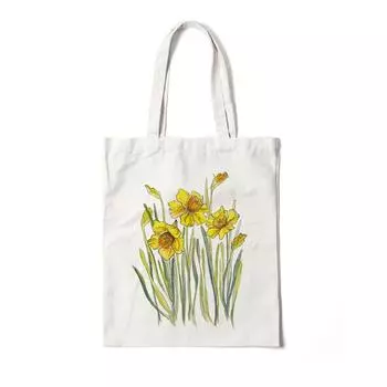 Холщовые сумки с цветочным принтом, большая сумка, сумки на плечо для женщин, цветы, ромашка, лаванда, розовый сад, эко многоразовая милая школьная сумка-тоут