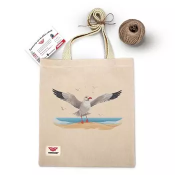 Холщовые сумки-тоут с принтом Seagul, женская холщовая сумка через плечо, повседневная продуктовая сумка для покупок с принтом Seagul