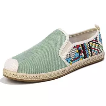 Холщовые туфли Тканевые туфли Мужские парусиновые туфли Ручная работа парусиновые туфли 39 белый