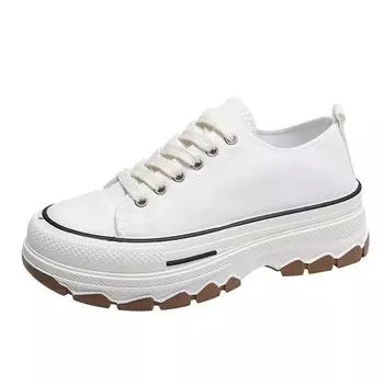 Холщовые туфли женские кроссовки на платформе новые дизайнерские кроссовки белые повседневные туфли для ходьбы на плоской подошве Zapatos De Mujer 37