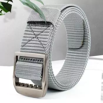 Холщовый мужской ремень нейлоновый холст поясной ремень регулируемый тканый ремень для джинсов темно-синий