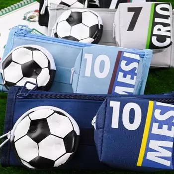 Холщовый пенал многофункциональная канцелярская сумка новая ручка коробка студент синий