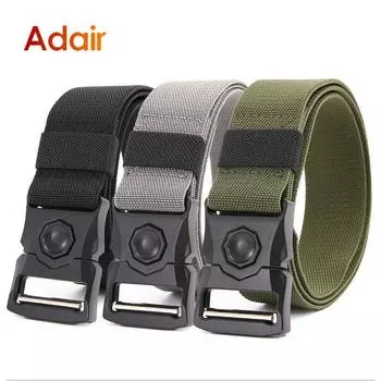 Холщовый ремень для мужчин, вентилируемый трендовый пояс, мужской роскошный брендовый ремень, высококачественные прочные мужские ремни DT066 125cm серый