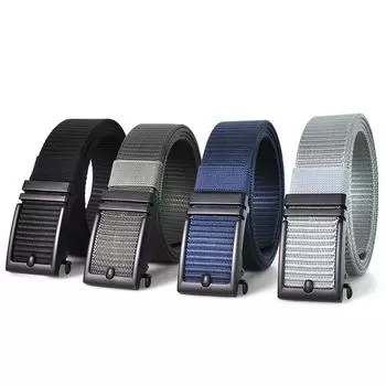 Холщовый ремень с пряжкой из сплава, мужской ремень, нейлоновый ремень, автоматическая пряжка, тактический, для спорта на открытом воздухе, для отдыха и работы, брючный ремень хаки