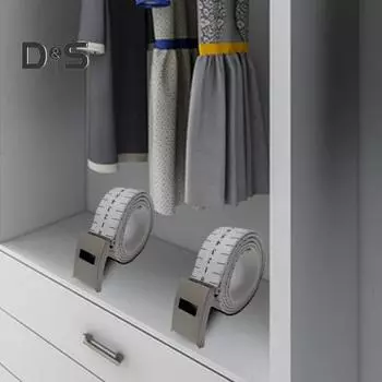 Холщовый сетчатый ремень унисекс с числовой шкалой для измерения размера талии для снижения веса Полностью регулируемая пряжка с откидной крышкой Плотный поясной ремень белый