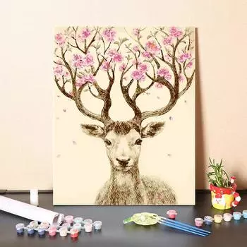 Холст Art Numbers Картина маслом Цифровая картина маслом Украшение дома DIY Картина по номерам 40x50cm no frame