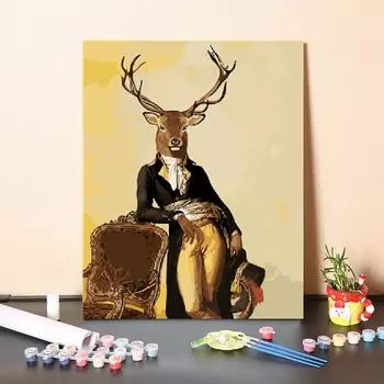 Холст Art Numbers Картина маслом DIY Картина по номерам Цифровая картина маслом Украшение дома 40x50cm no frame