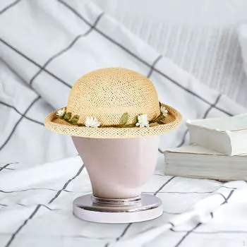 Холст Блок для демонстрации париков, Универсальная головка для укладки волос, Тканевая шапка-манекен, Накладные волосы, Beige Fabric