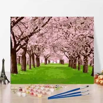 Холст Цифровая картина маслом DIY Картина по номерам Картина маслом Украшение дома Искусство 40x50cm no frame